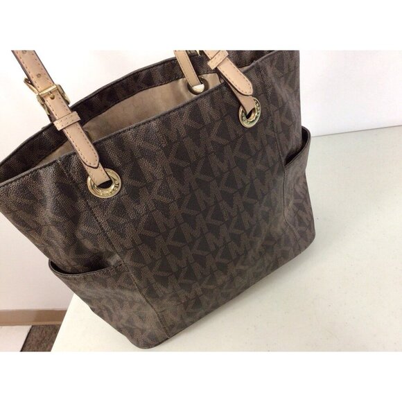 Michael Kors Leather Tote Bag Purse - Picture 6 of 12